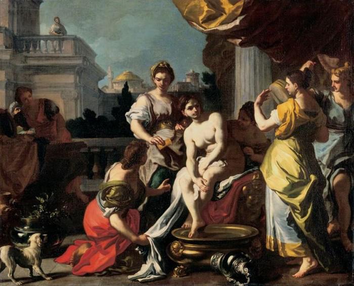 Francesco Solimena Bathseba im Bade oil painting picture